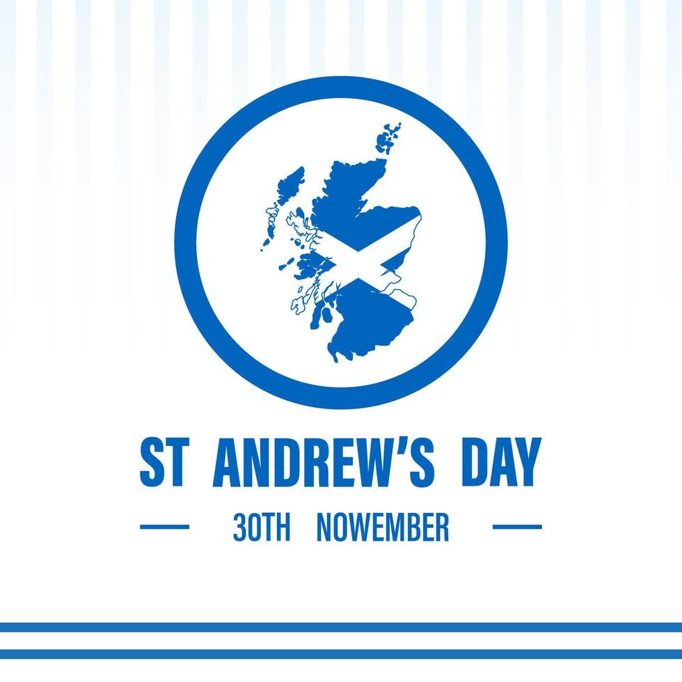 st. di andrea giorno. nazionale giorno nel Scozia. esso è celebre su 30 novembre ogni anno. vettore