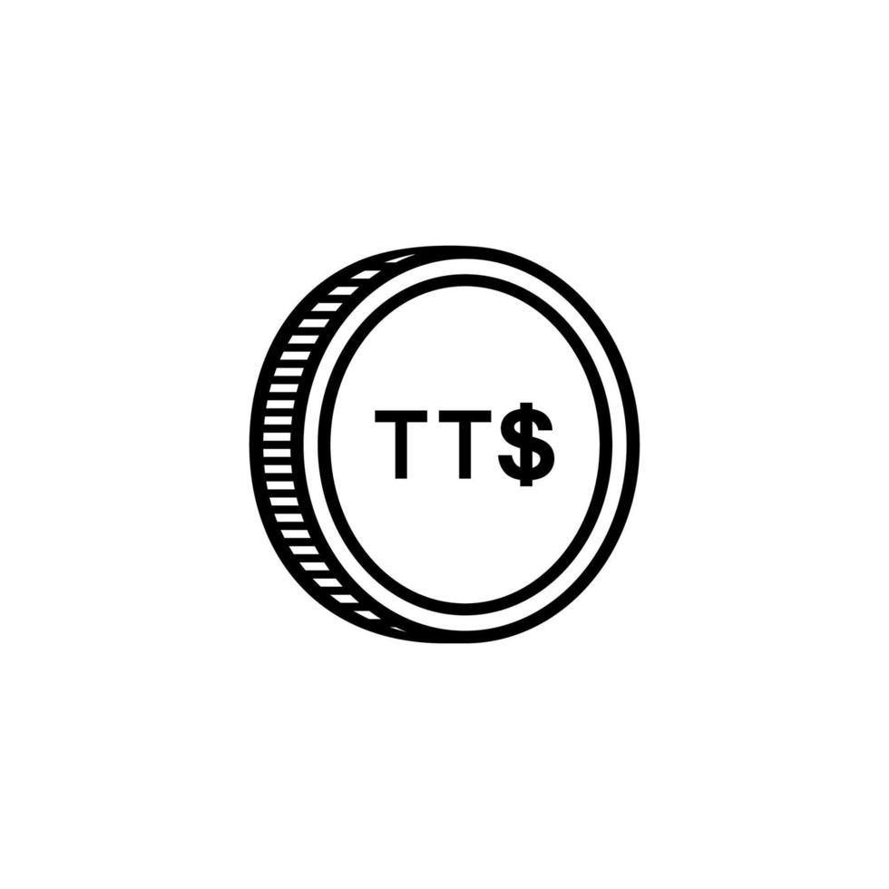 trinidad e tobago moneta simbolo, trinidad e tobago dollaro icona, ttd cartello. vettore illustrazione
