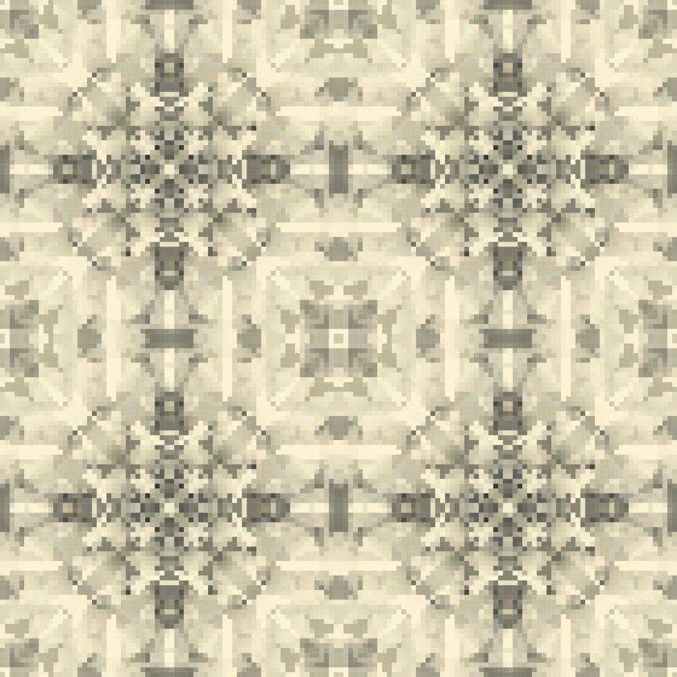pixel mosaico senza soluzione di continuità modello disegno, ripetere tessile design. tessuto Stampa vettore