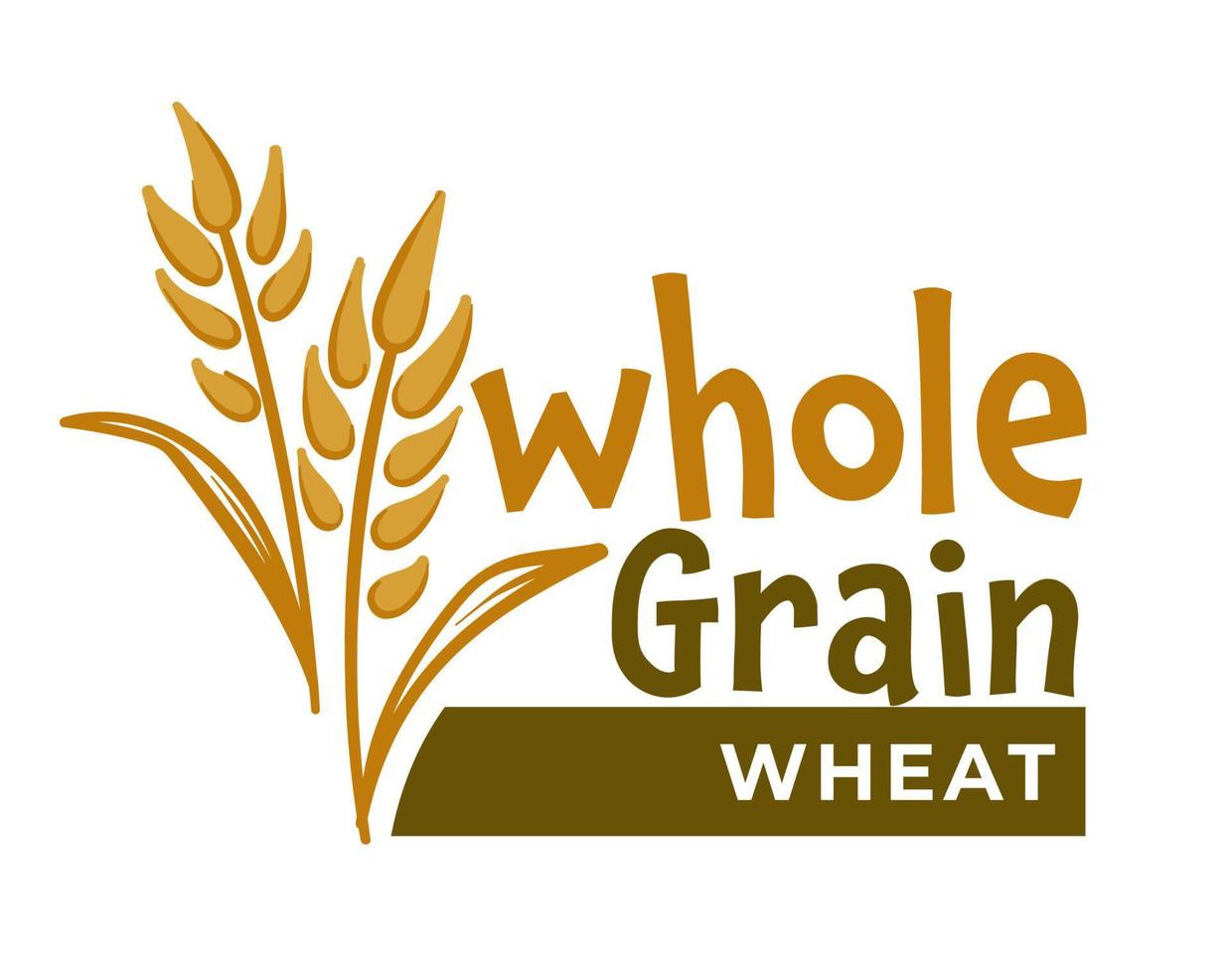 totale grano Grano, naturale cibo ingredienti vettore