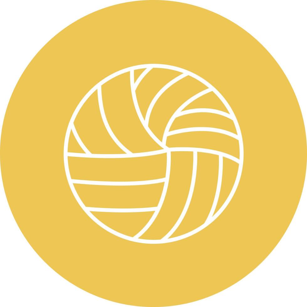 volley linea cerchio sfondo icona vettore
