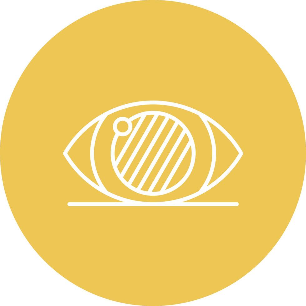 glaucoma linea cerchio sfondo icona vettore