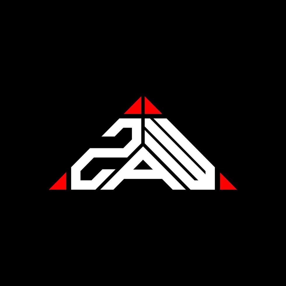 zaw lettera logo creativo design con vettore grafico, zaw semplice e moderno logo.