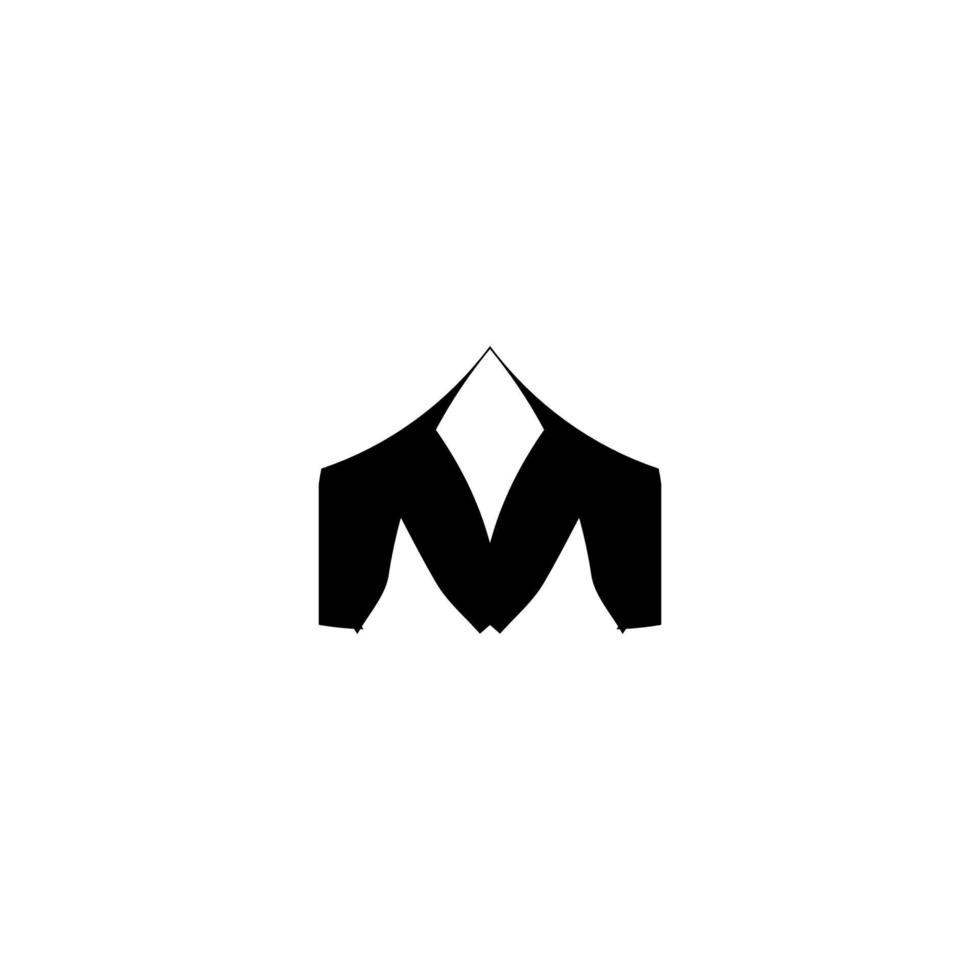 m icona. semplice stile manifesto sfondo simbolo. m marca logo design elemento. m cartello. m maglietta stampa. vettore per etichetta.