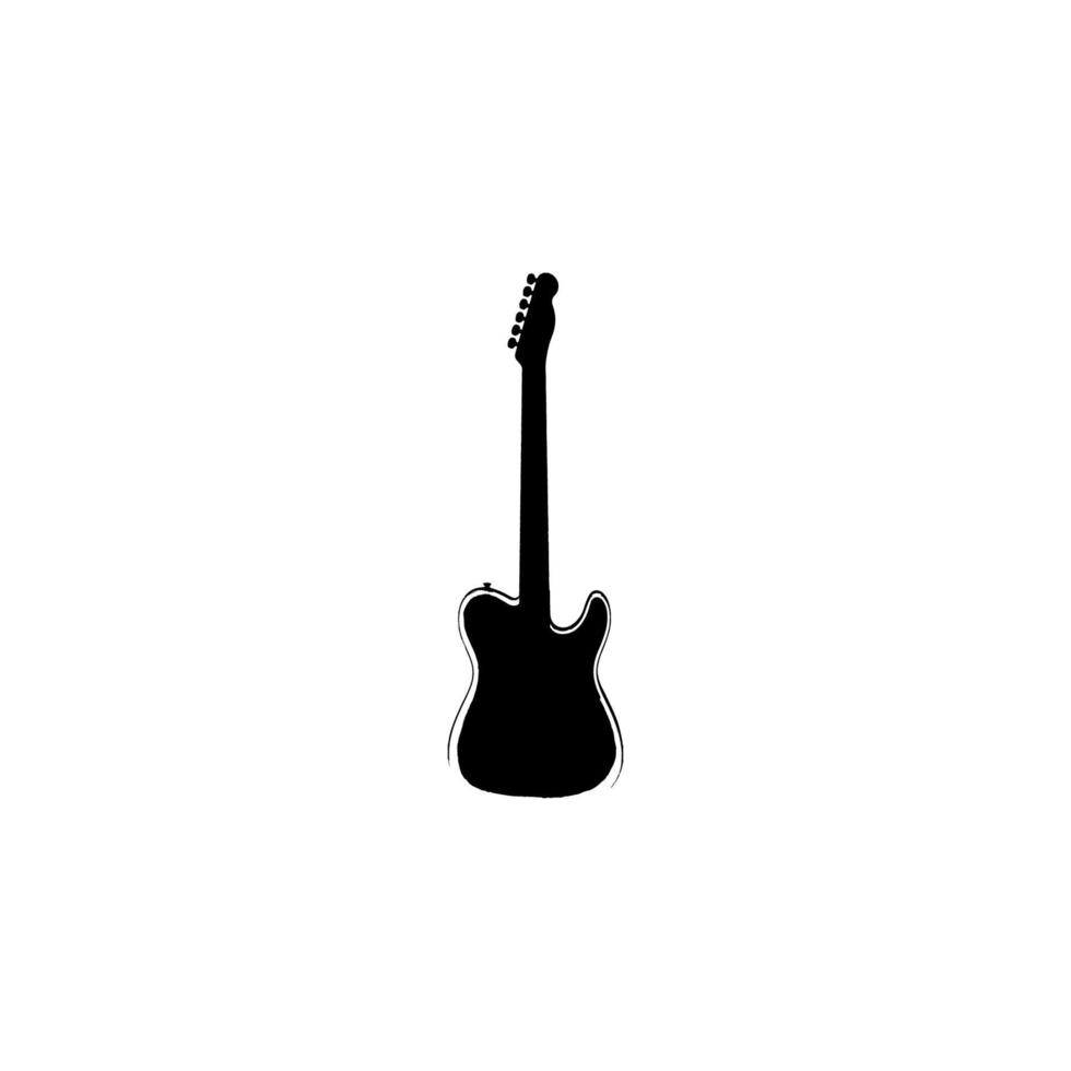 elettrico chitarra icona. semplice stile roccia musica Festival biglietto grande vendita manifesto sfondo simbolo. elettrico chitarra marca logo design elemento. elettrico chitarra maglietta stampa. vettore per etichetta.