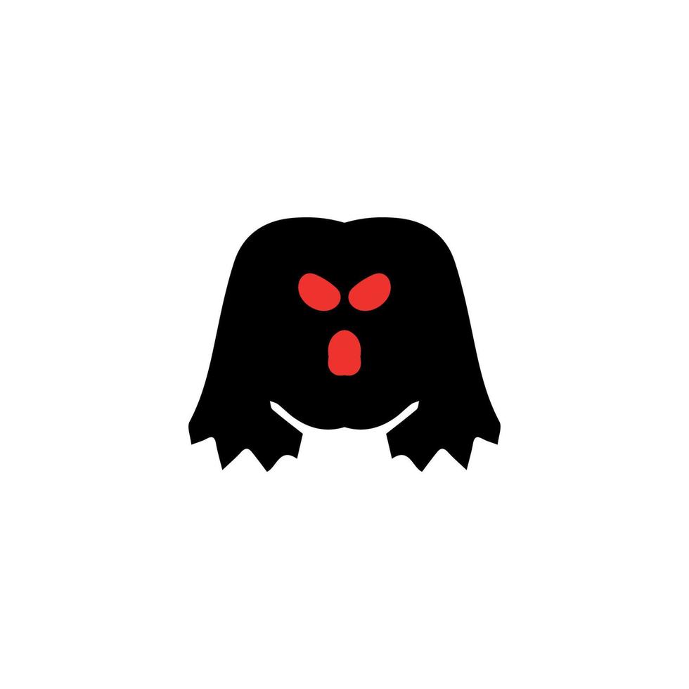 fantasma icona. semplice stile Halloween vacanza manifesto sfondo simbolo. fantasma marca logo design elemento. fantasma maglietta stampa. vettore per etichetta.