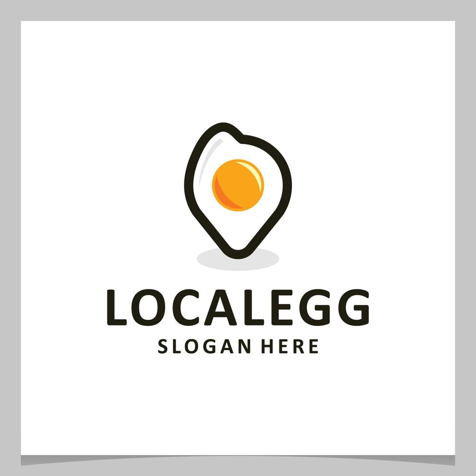 ispirazione logo design uovo con Posizione logo. premio vettore