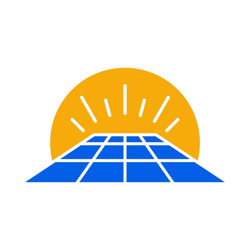 moderno solare logo vettore