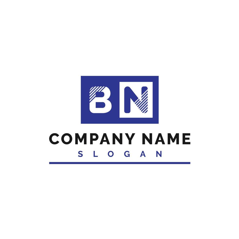 bn lettera logo design vettore