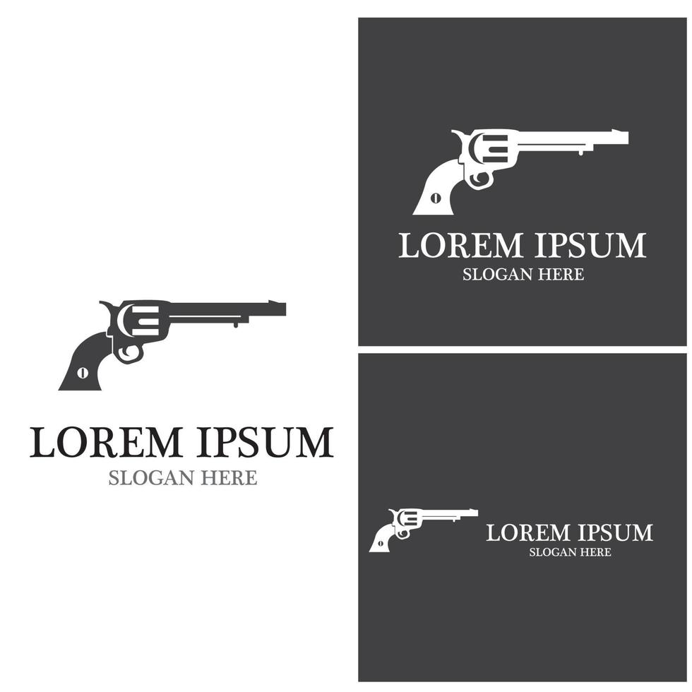 pistola icona e simbolo vettore modello