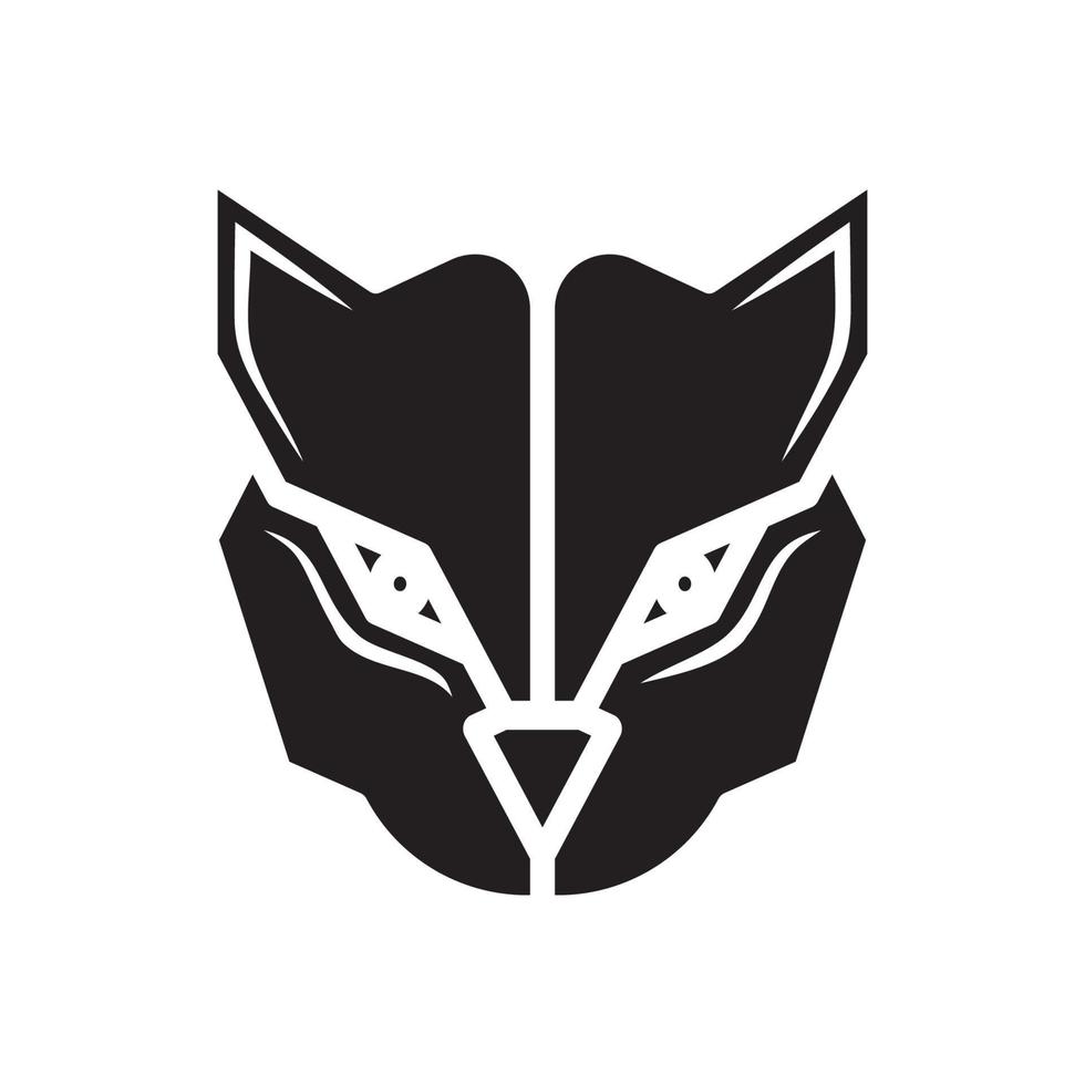 pantera testa logo icona vettore design
