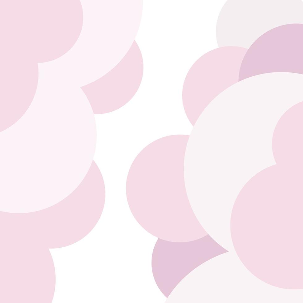 rosa pastello vettore nuvole. pastello colori cerchi sfondo. San Valentino saluto carta