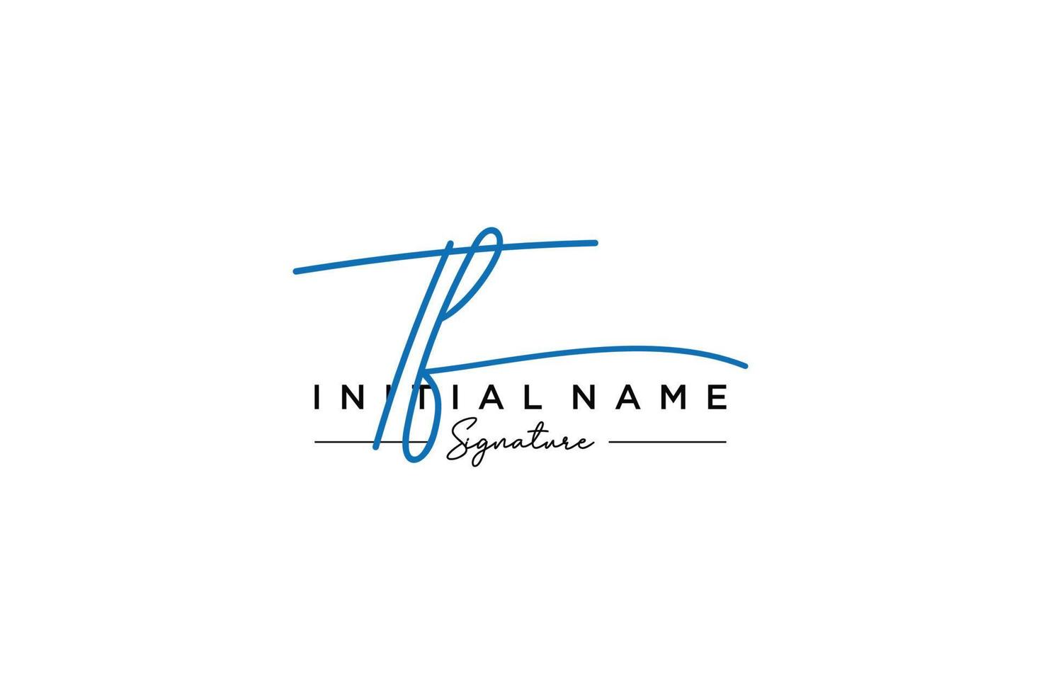 iniziale tf firma logo modello vettore. mano disegnato calligrafia lettering vettore illustrazione.