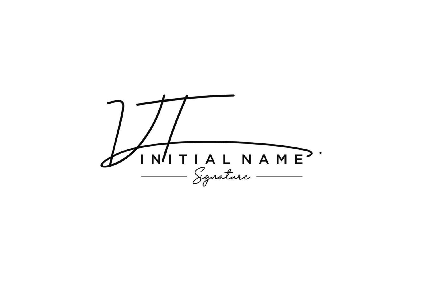 iniziale vt firma logo modello vettore. mano disegnato calligrafia lettering vettore illustrazione.