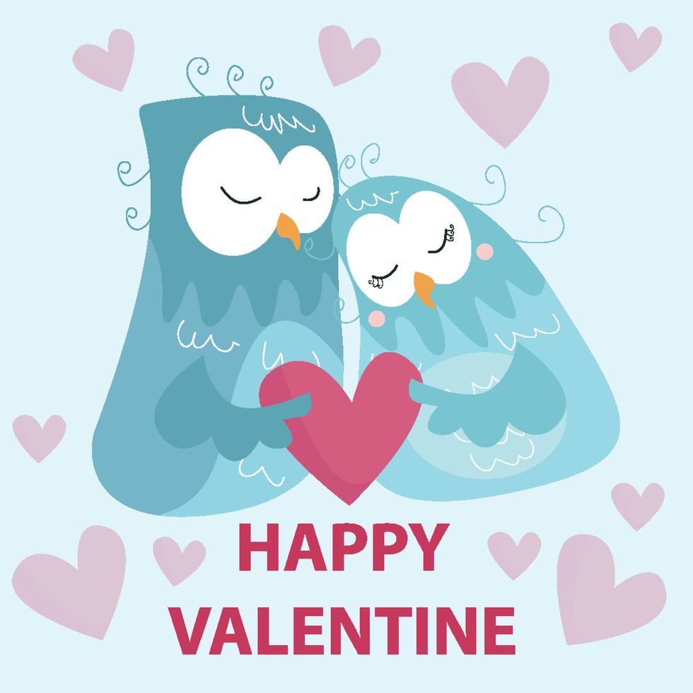 piatto illustrazione di carino animali San Valentino adatto per ragazzo design vettore