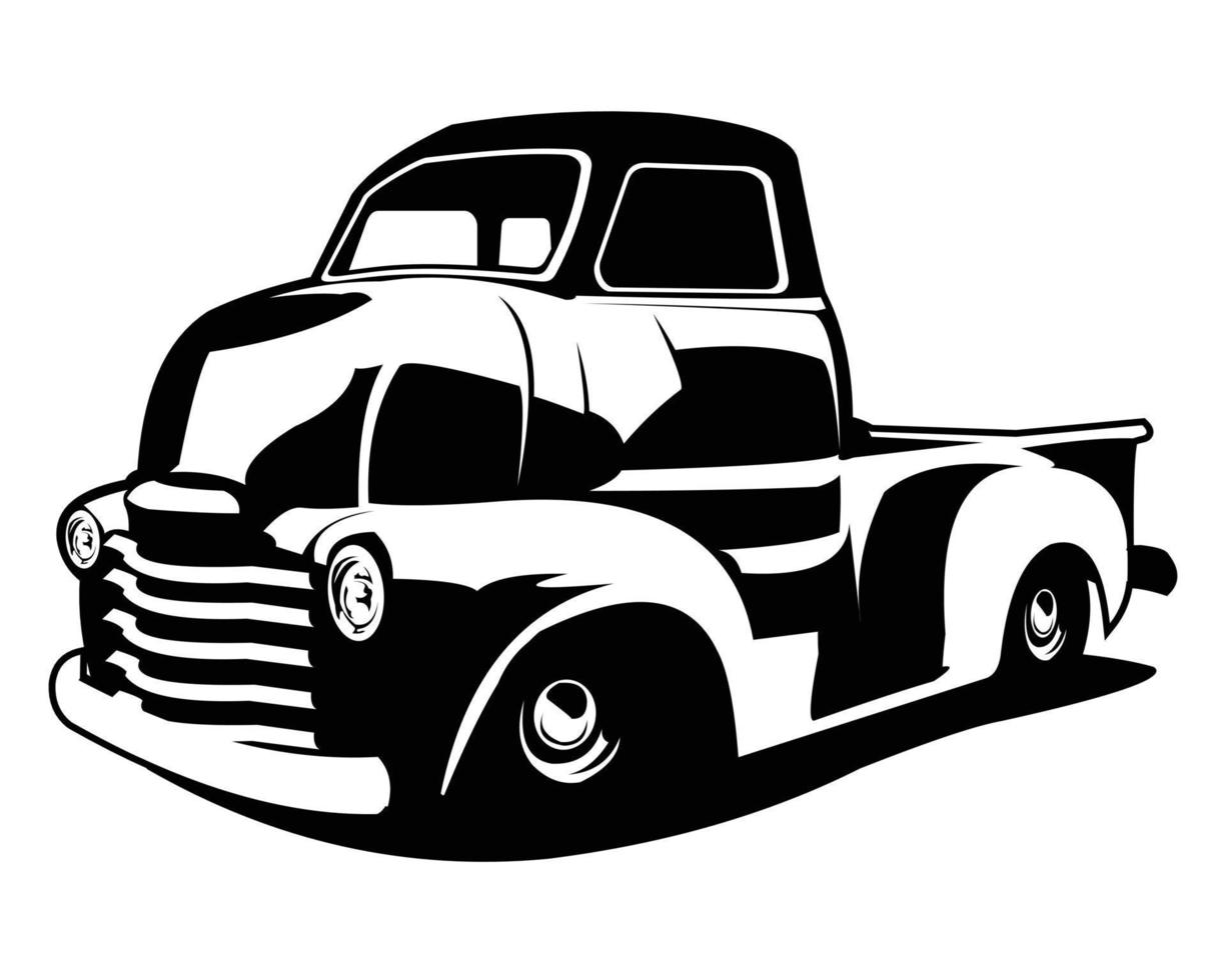 chevy camion per saldi. isolato bianca sfondo Visualizza a partire dal lato. premio camion design vettore. migliore per logo, distintivo, emblema, icona, etichetta design. a disposizione nel eps 10. vettore