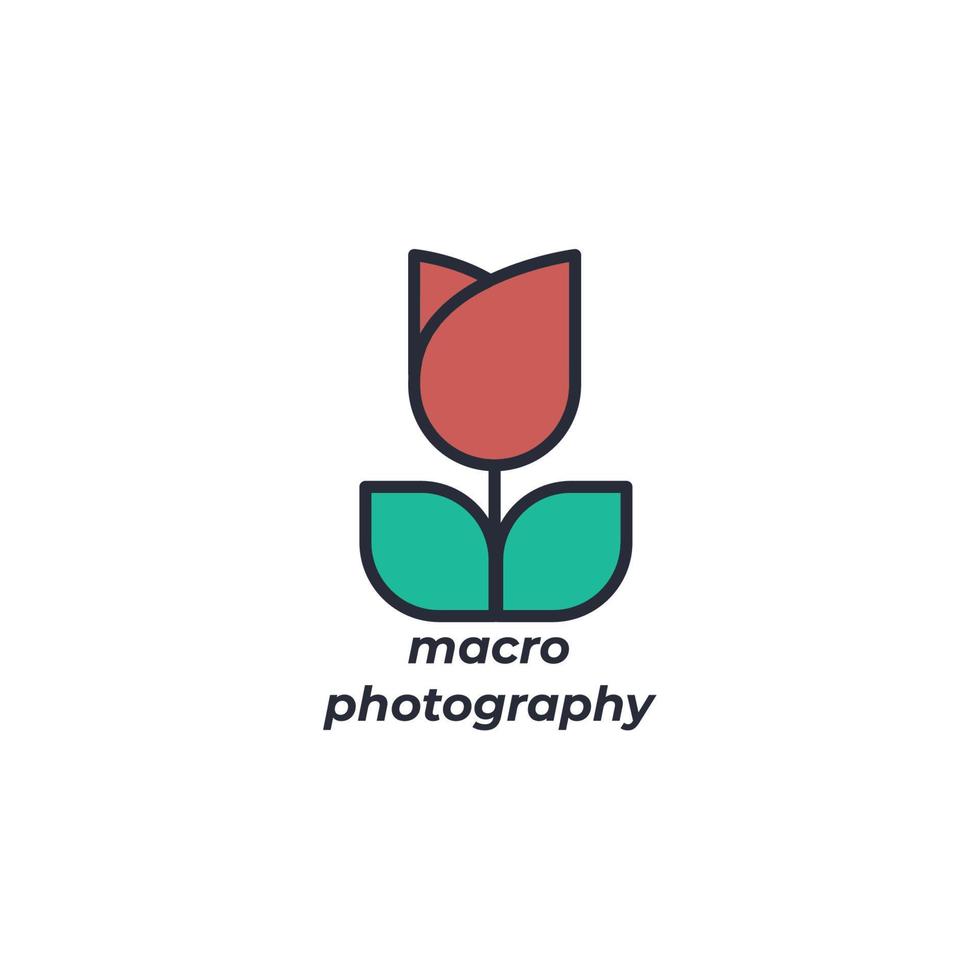 vettore cartello macro fotografia simbolo è isolato su un' bianca sfondo. icona colore modificabile.