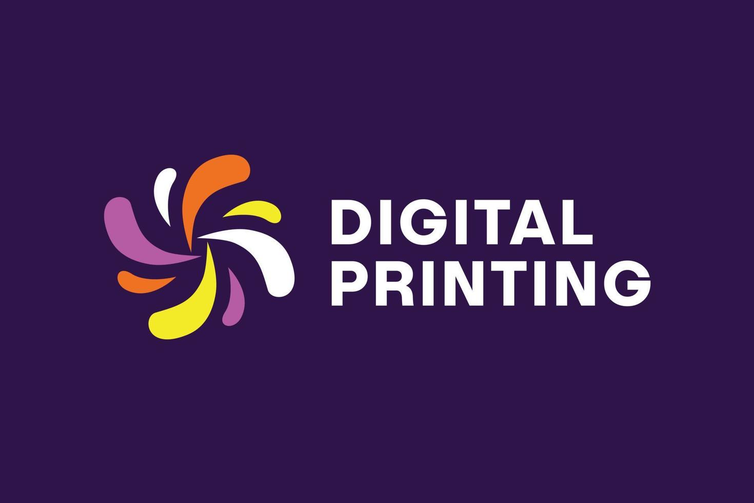 astratto digitale stampa logo design vettore