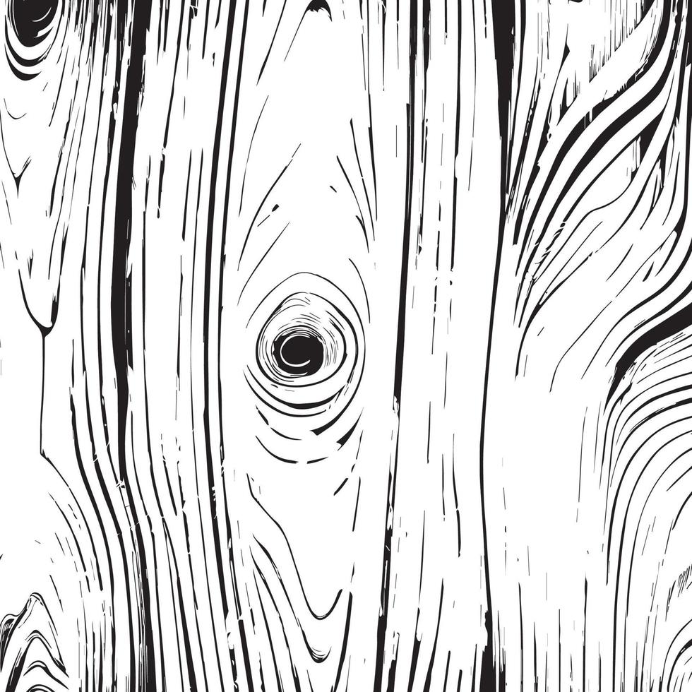 leggero legna struttura sfondo con nodi, nero e bianca disegno - vettore