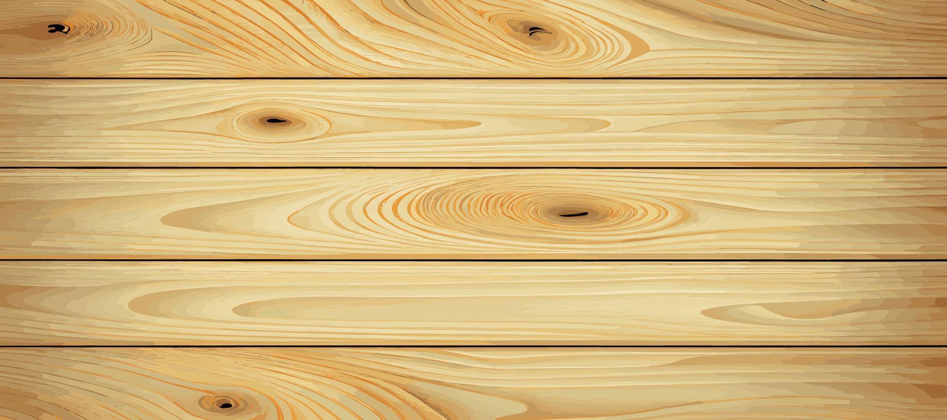 panoramico leggero legna struttura con nodi, tavola sfondo - vettore