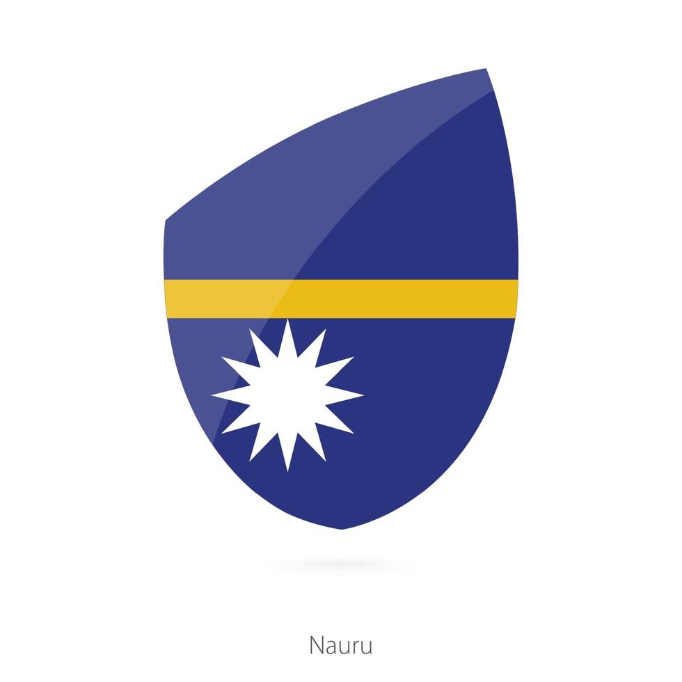 bandiera di nauru. vettore