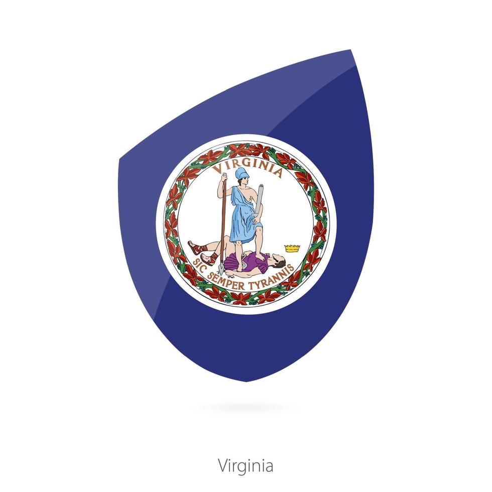 bandiera di Virginia. vettore