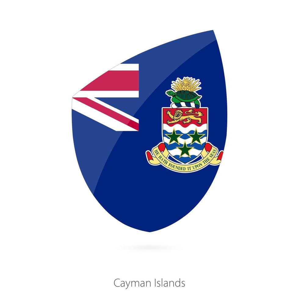 bandiera di caimano isole. vettore