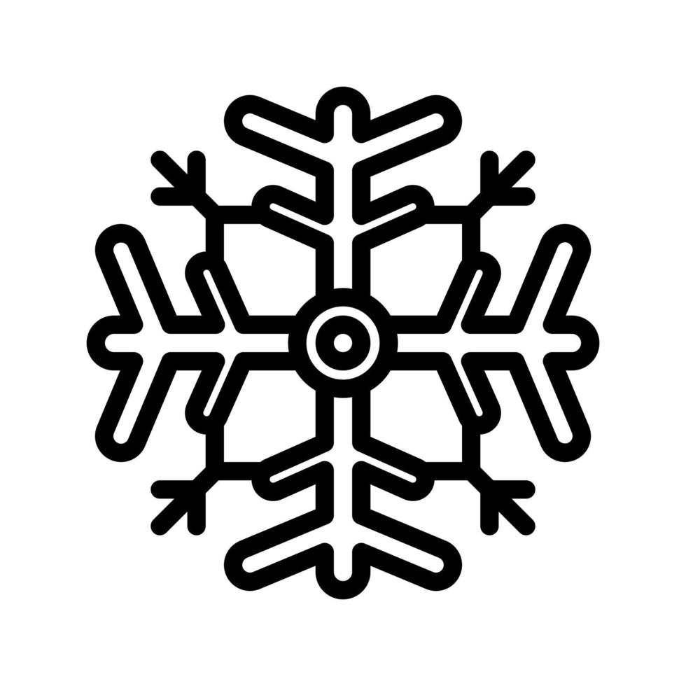 fiocco di neve icona con schema stile vettore, neve icona, inverno icona vettore