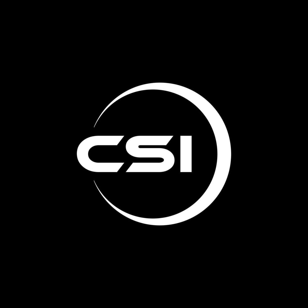 csi lettera logo design nel illustrazione. vettore logo, calligrafia disegni per logo, manifesto, invito, eccetera.