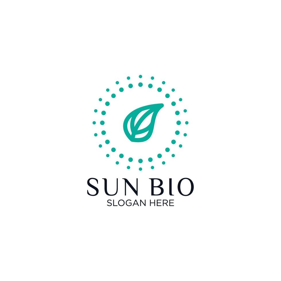 sole bio logo vettore