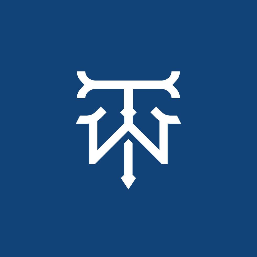 t w wt due logo , classico iniziale concetto logo design vettore nel intrecciate e intersecare lettera design