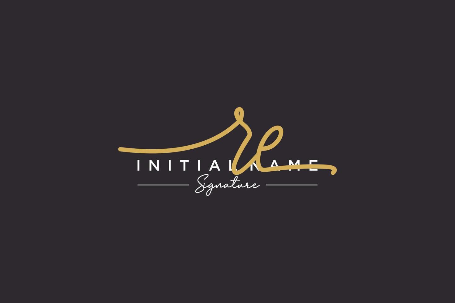 iniziale ri firma logo modello vettore. mano disegnato calligrafia lettering vettore illustrazione.