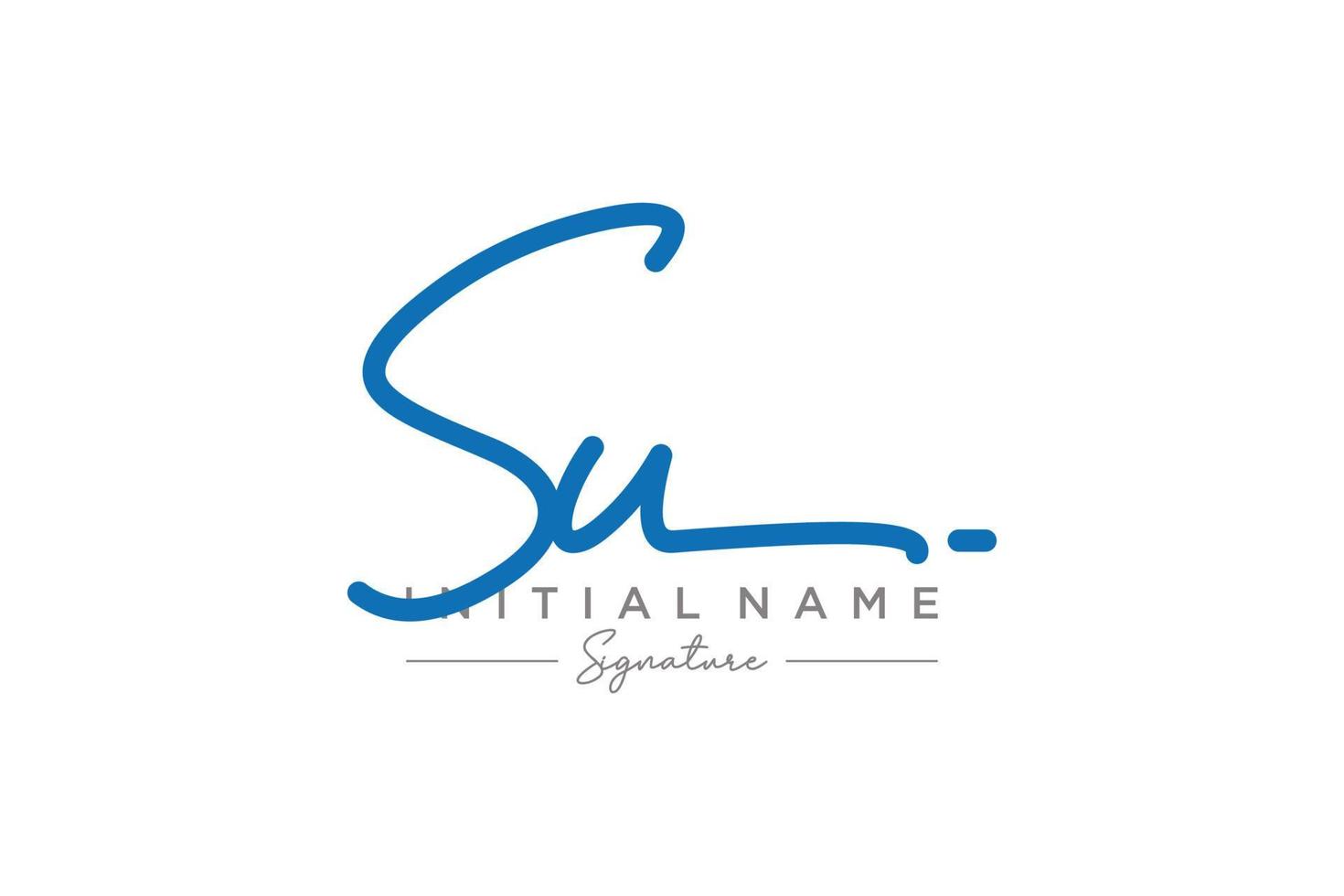 iniziale su firma logo modello vettore. mano disegnato calligrafia lettering vettore illustrazione.