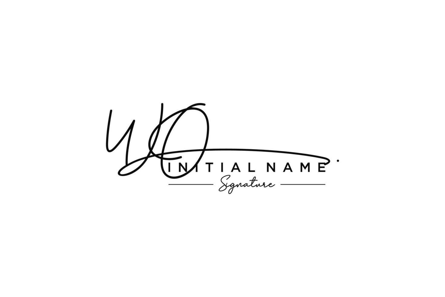 iniziale wo firma logo modello vettore. mano disegnato calligrafia lettering vettore illustrazione.