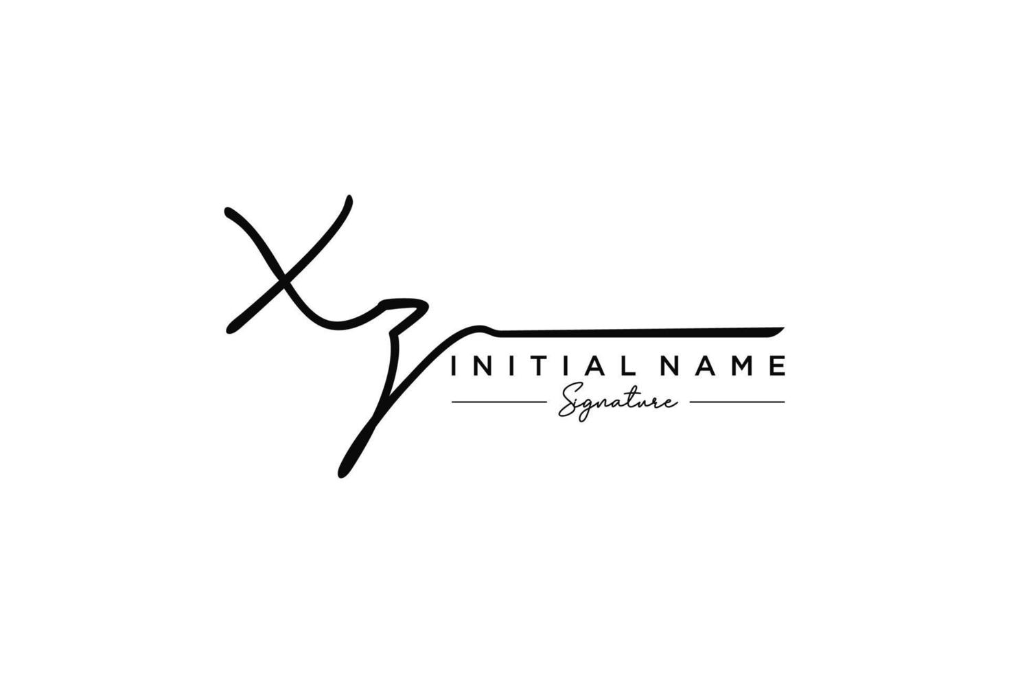 iniziale xz firma logo modello vettore. mano disegnato calligrafia lettering vettore illustrazione.