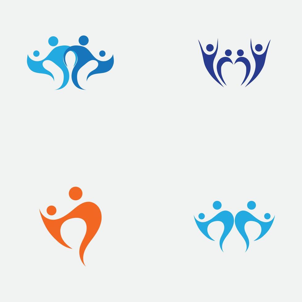 famiglia logo design modello - vettore