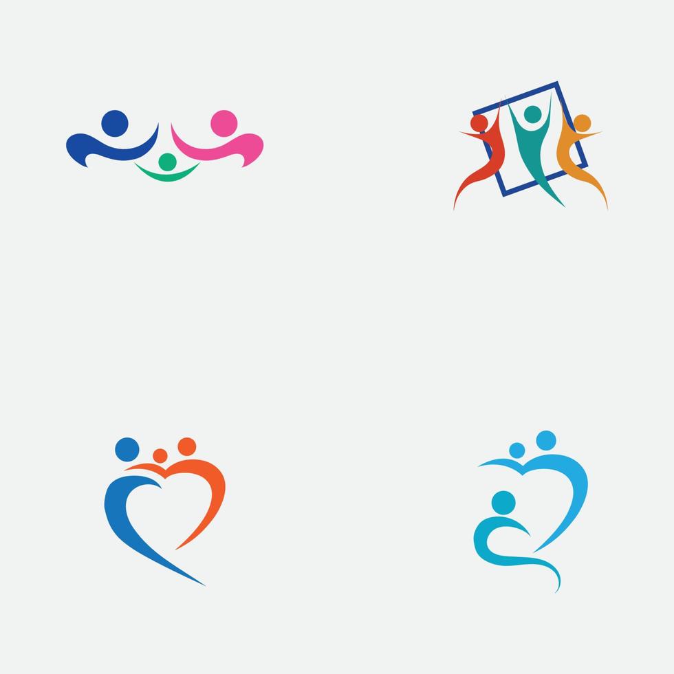 famiglia logo design modello - vettore