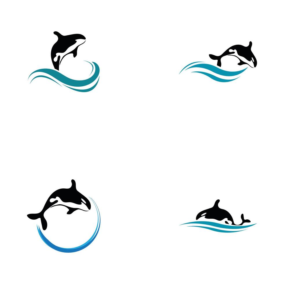 orca logo vettore illustrazione su di moda design.