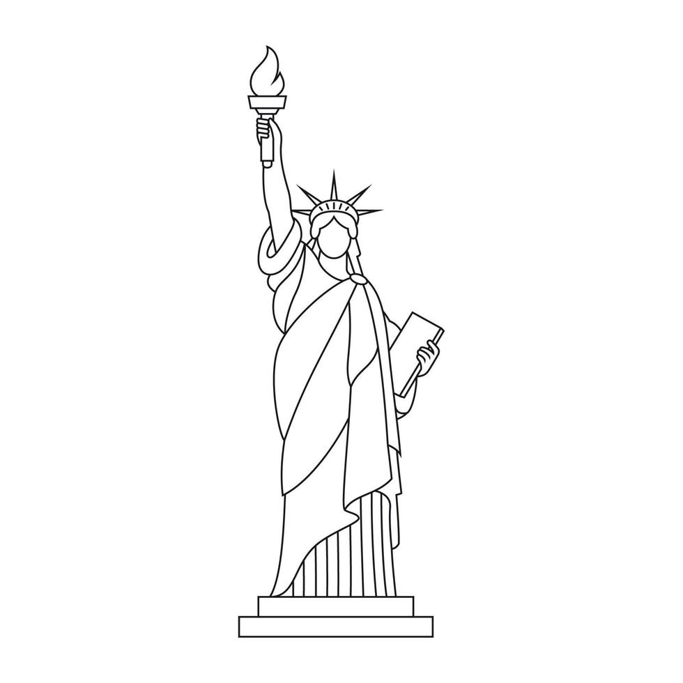 statua della Libertà vettore