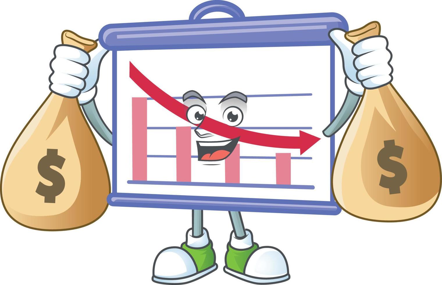 giù grafico tavola vettore