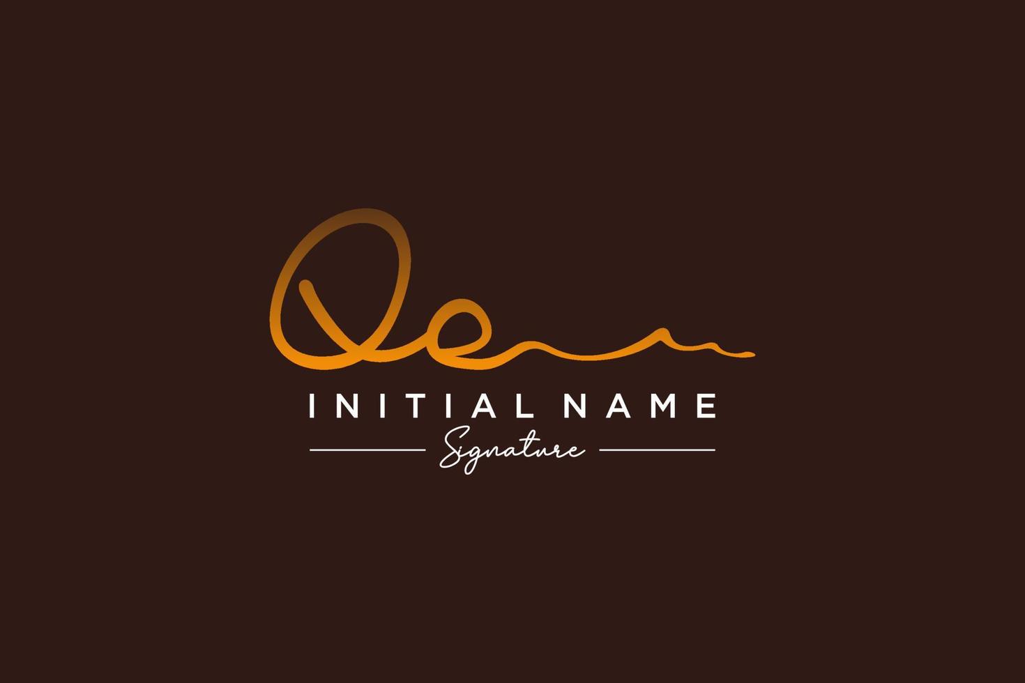 iniziale qe firma logo modello vettore. mano disegnato calligrafia lettering vettore illustrazione.