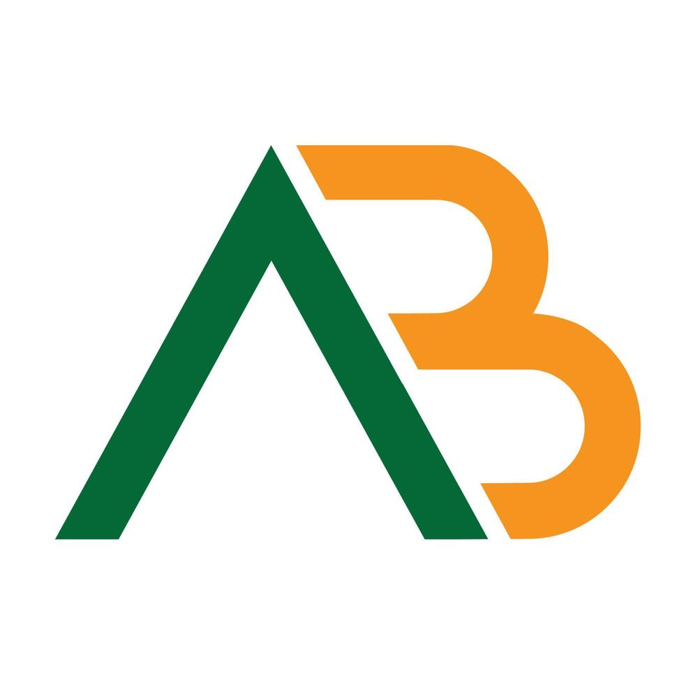 alfabeto lettere icona logo ab vettore