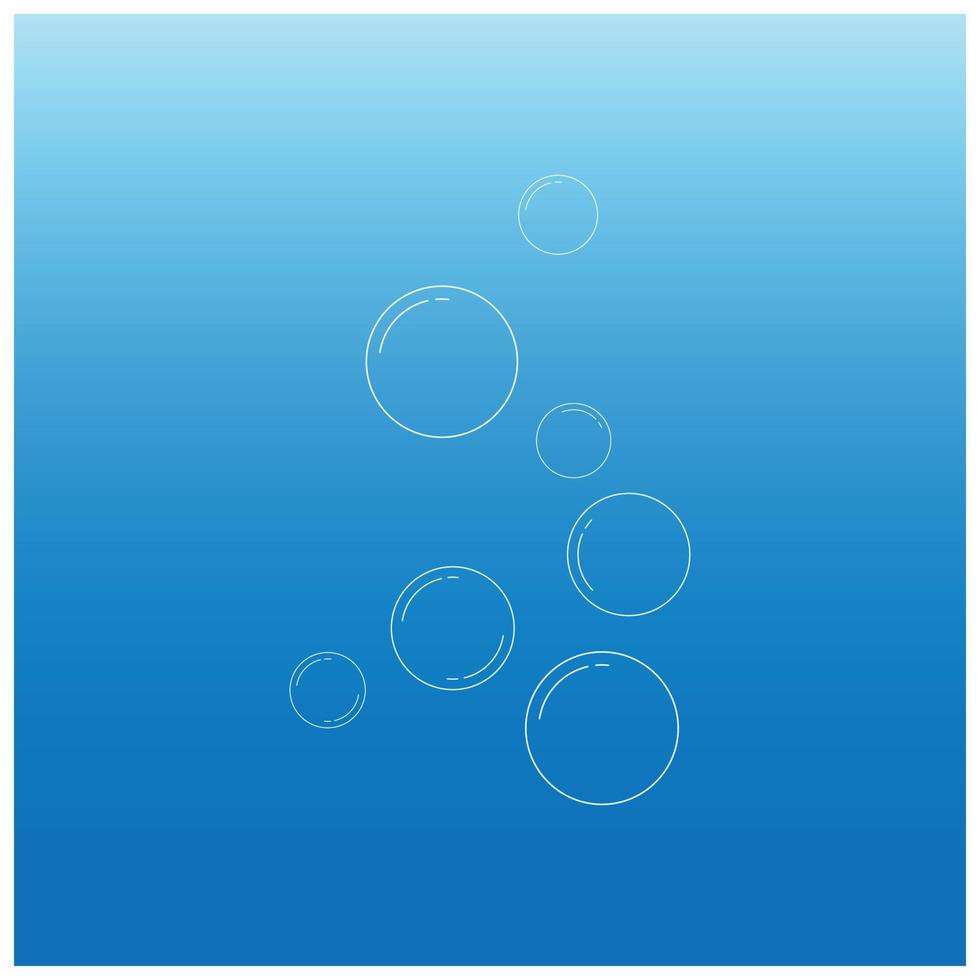 acqua bolla logo illustrazione design vettore