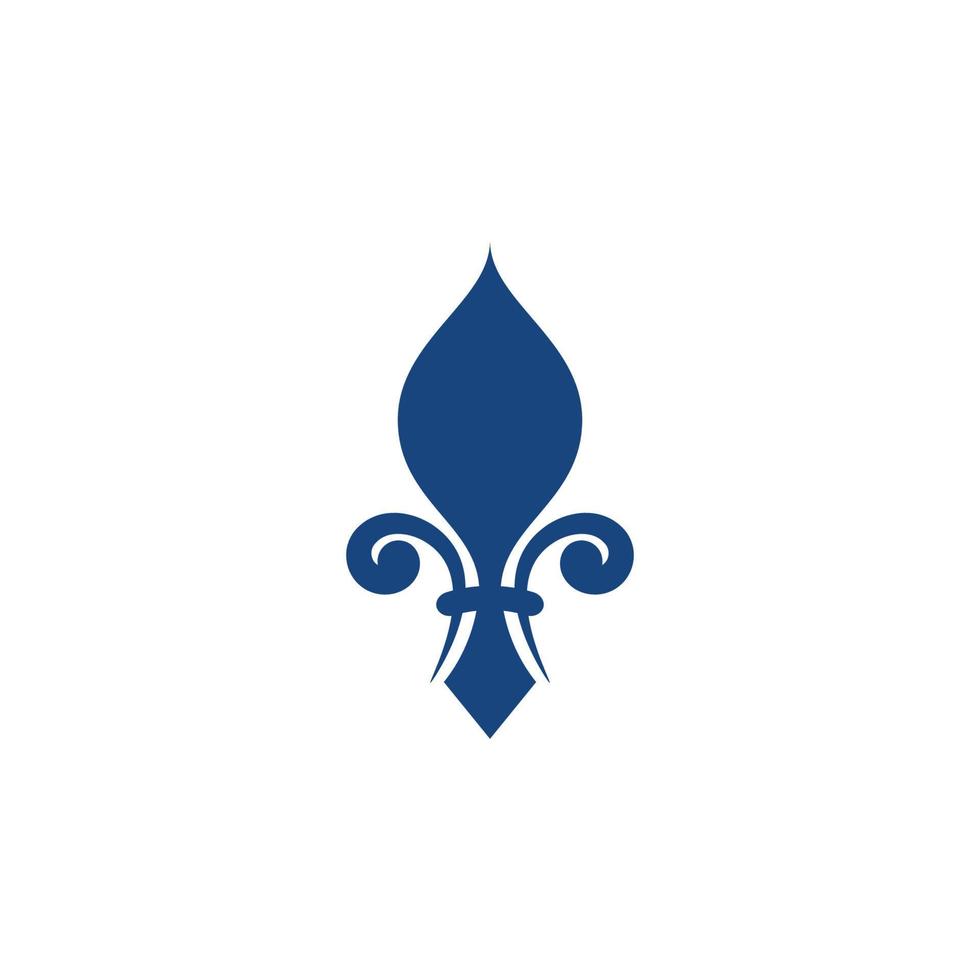 disegno dell'icona di fleur de lis vettoriale