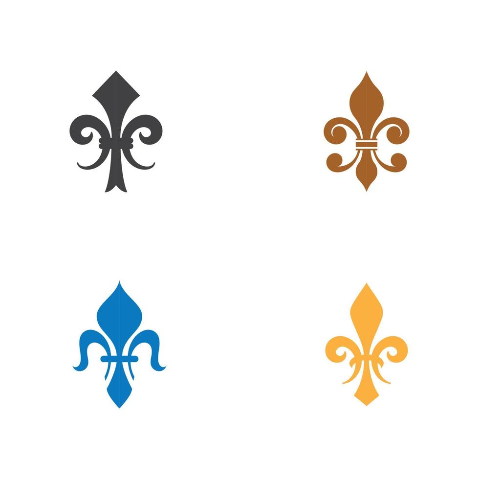 disegno dell'icona di fleur de lis vettoriale