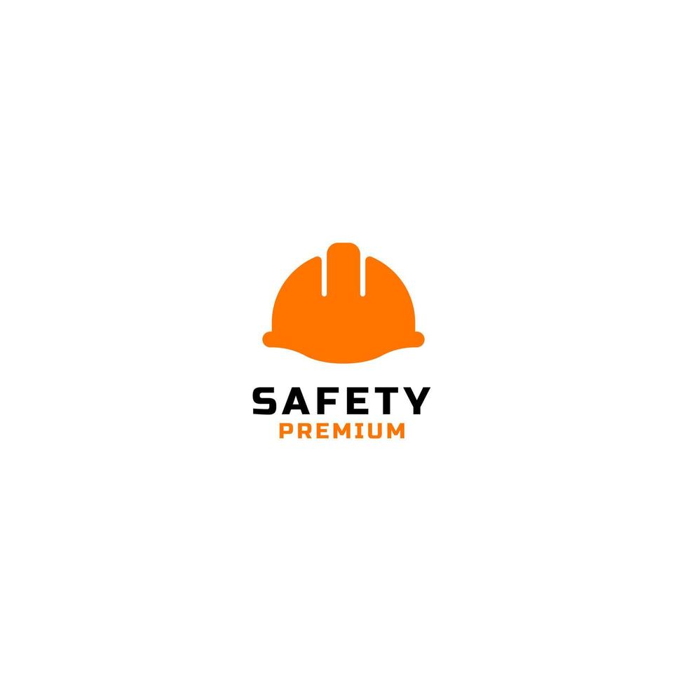 costruzione sicurezza casco logo design vettore illustrazione