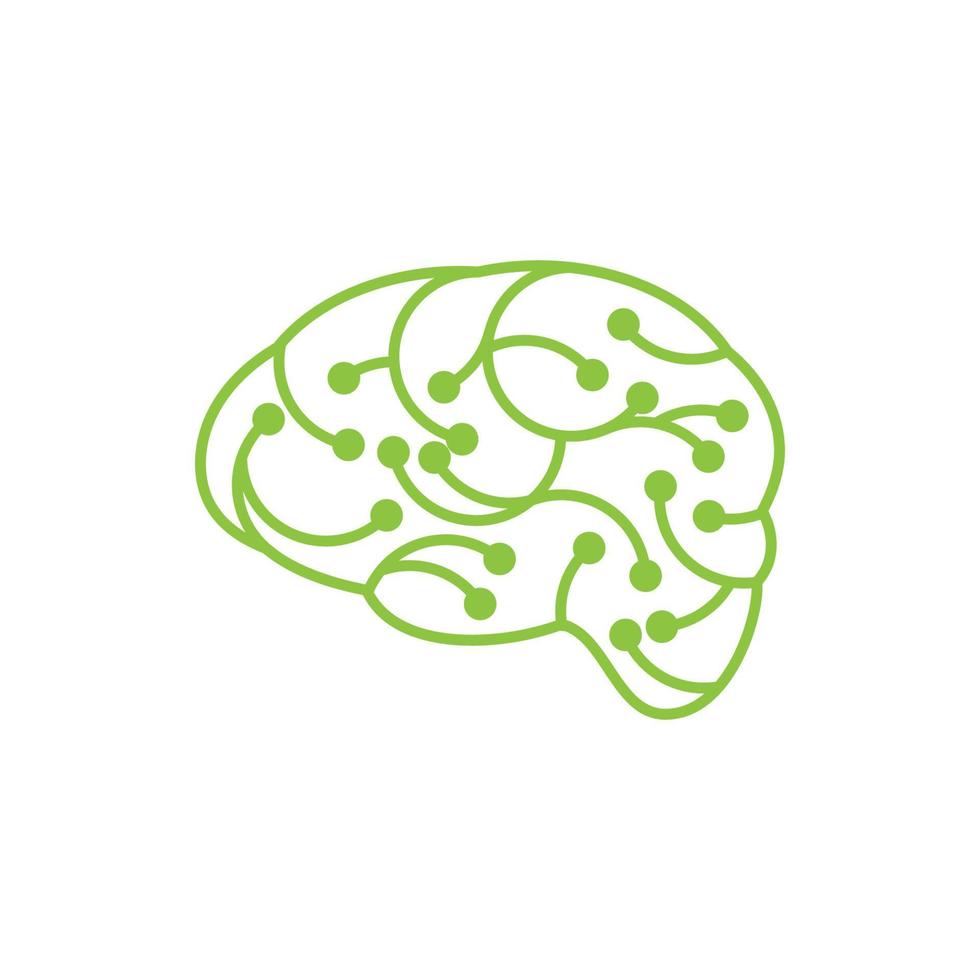 illustrazione vettoriale del cervello di salute