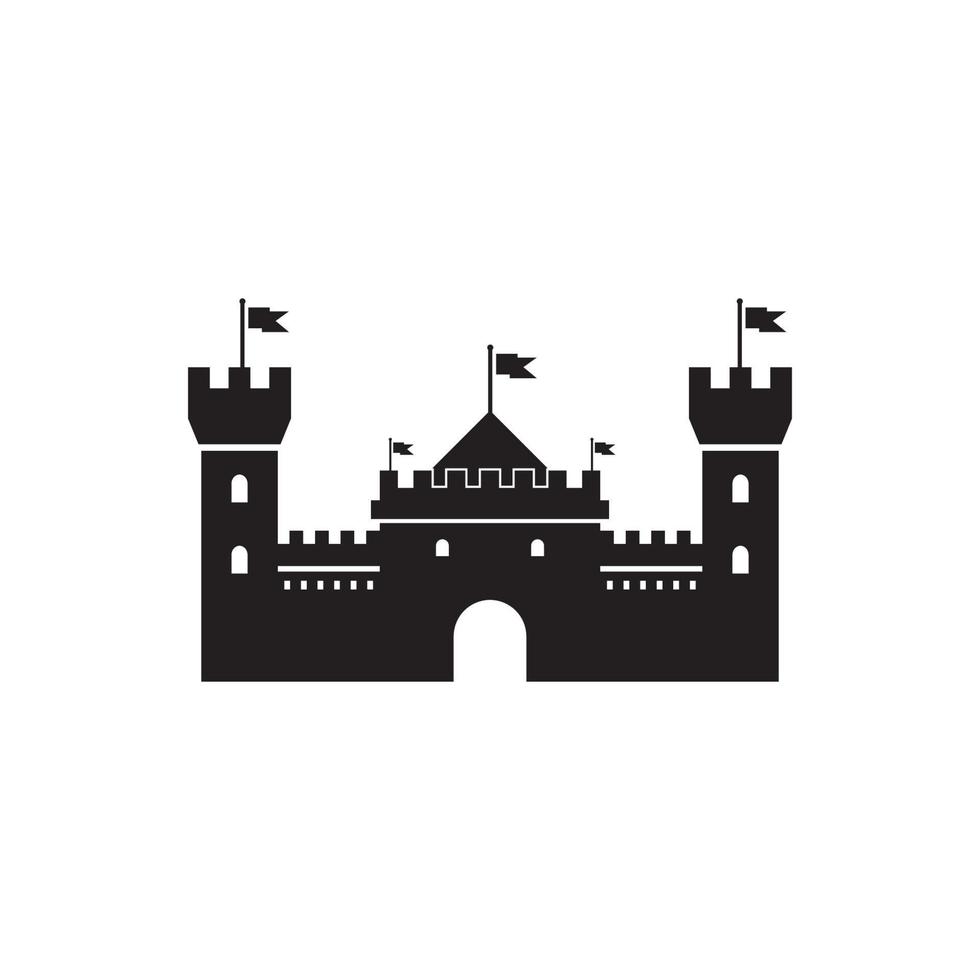 castello vettore illustrazione icona