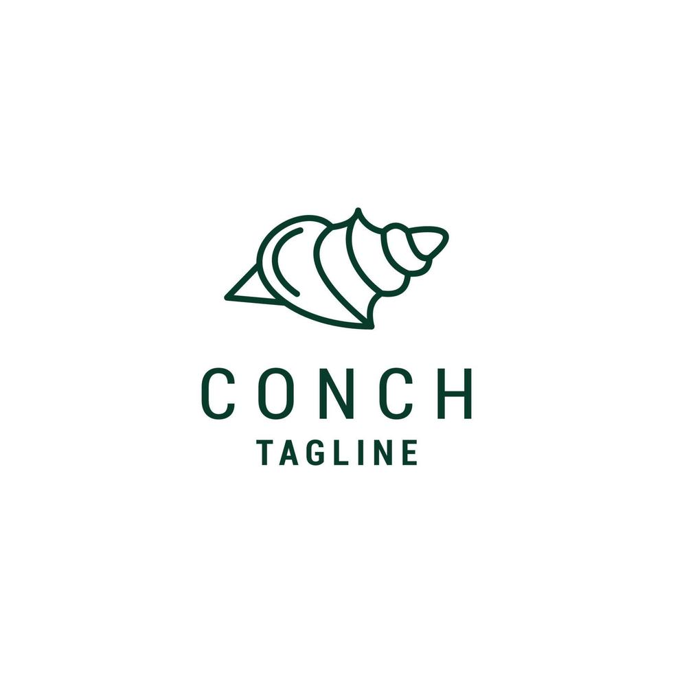 conchiglia logo design icona vettore