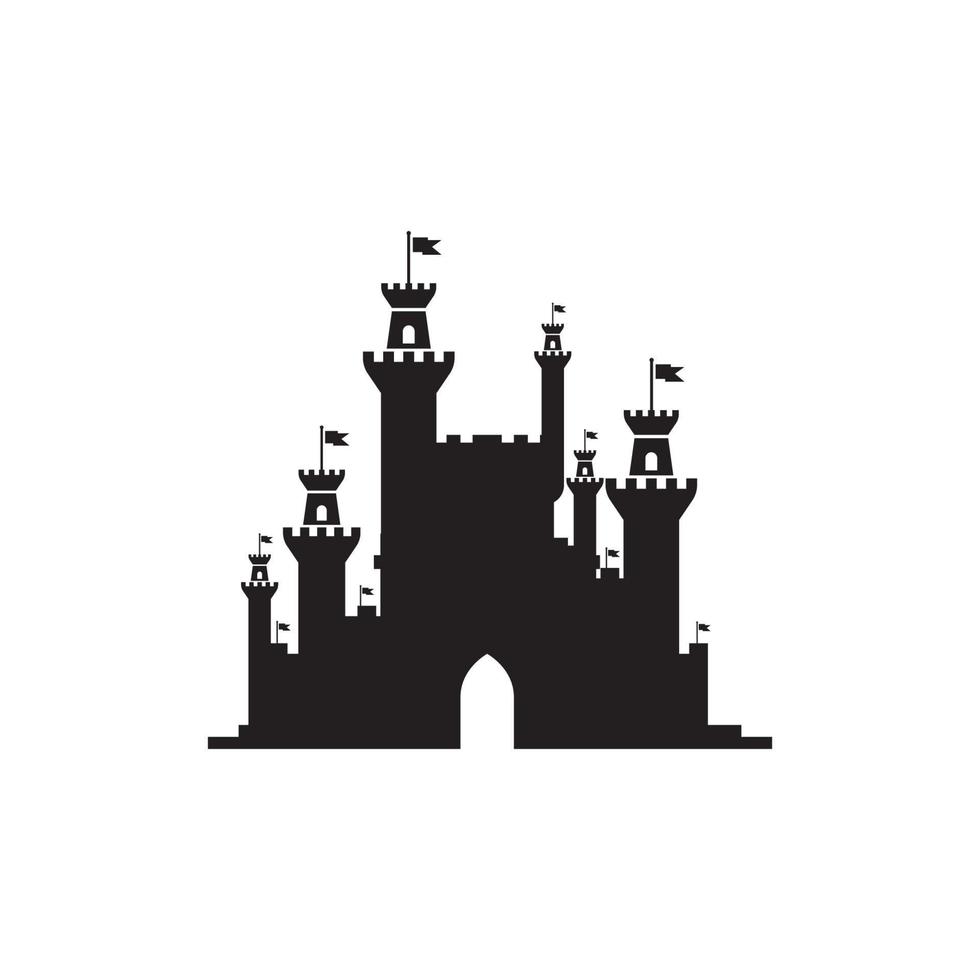 castello vettore illustrazione icona